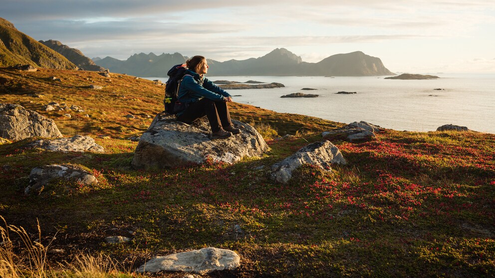 Frau in Norwegen