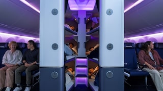 Die neuen Schlafpods bei Air New Zealand