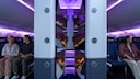 Die neuen Schlafpods bei Air New Zealand
