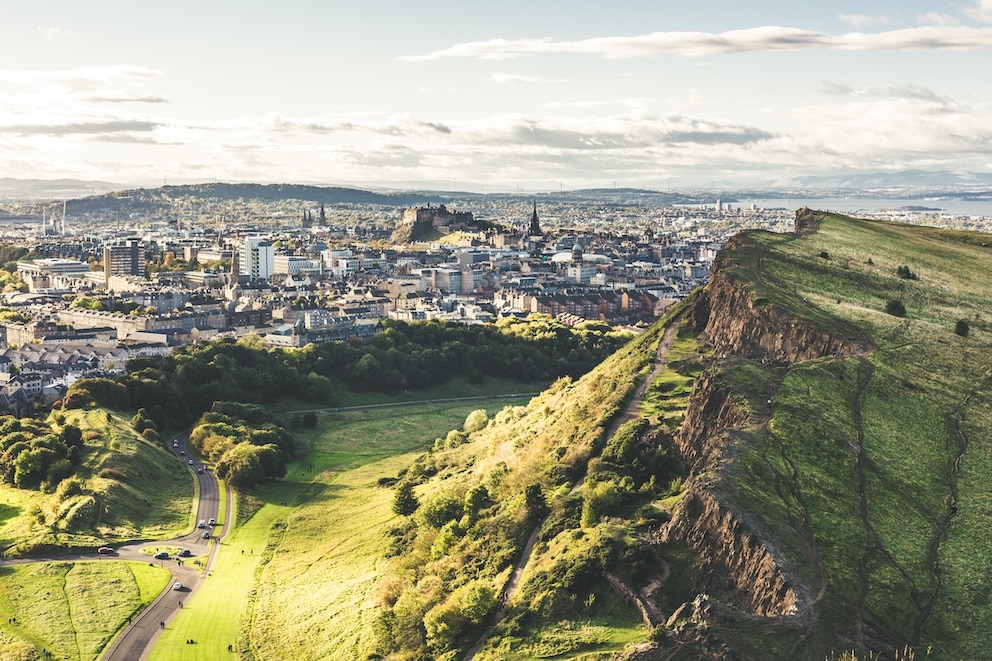 Edinburgh Vulkan Arthurs Seat fu&szlig;g&auml;ngerfreundlich