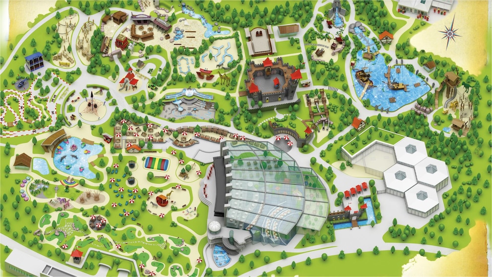 Der Playmobil-FunPark erstreckt sich &uuml;ber rund 90.0000 Quadratmeter