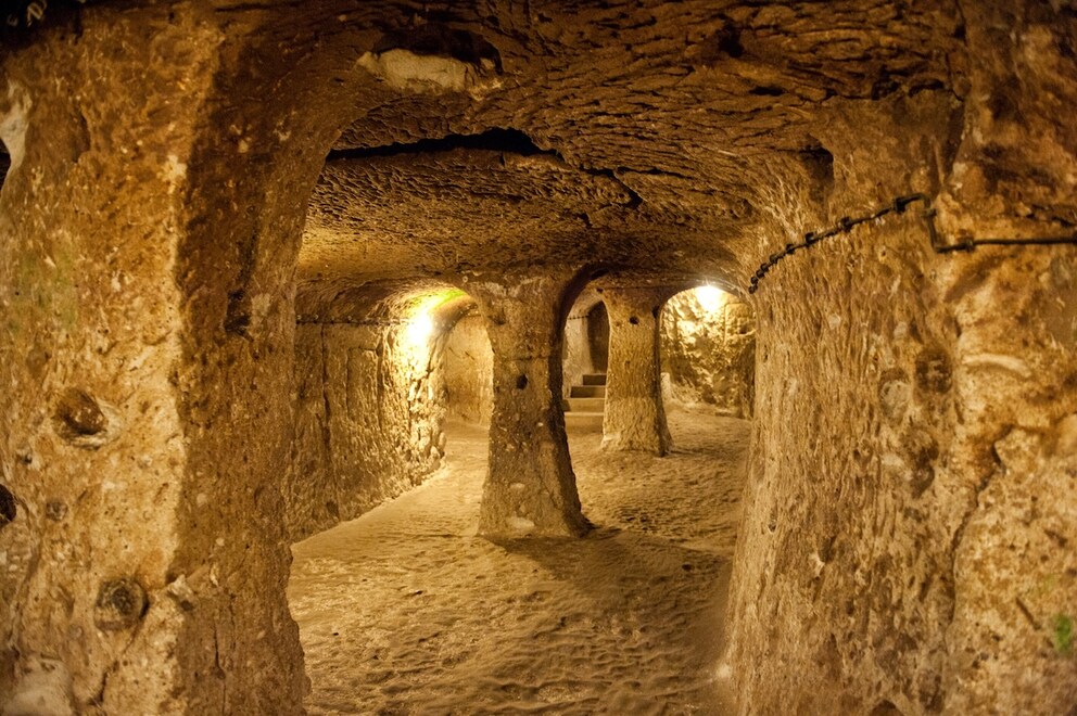 View into the underground city of Derinkuyu