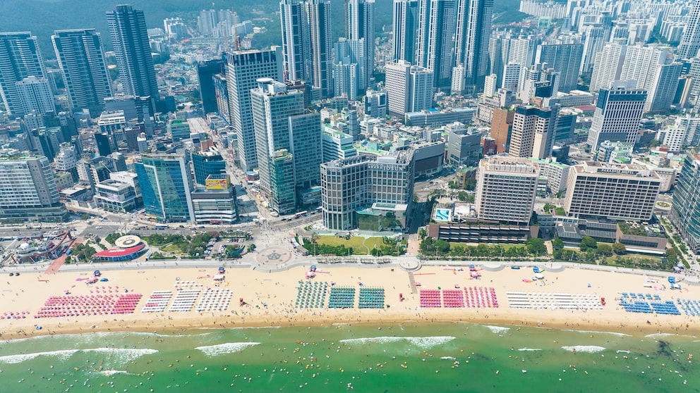 Bester Stadt-Strand der Welt voting Haeundae Beach südkorea