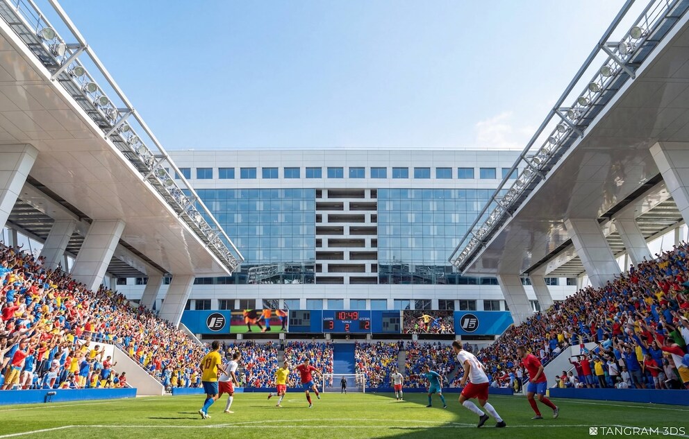 Freedom Ship, soccer stadium