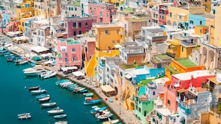 Procida Italien Dicht besiedelte Insel