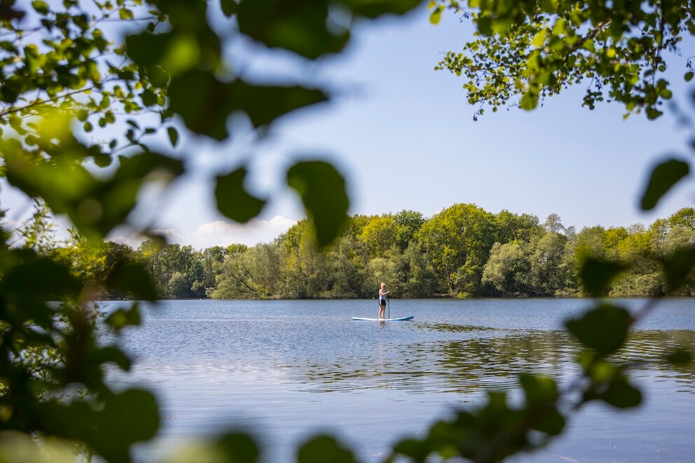 A Paddler on Boberger See