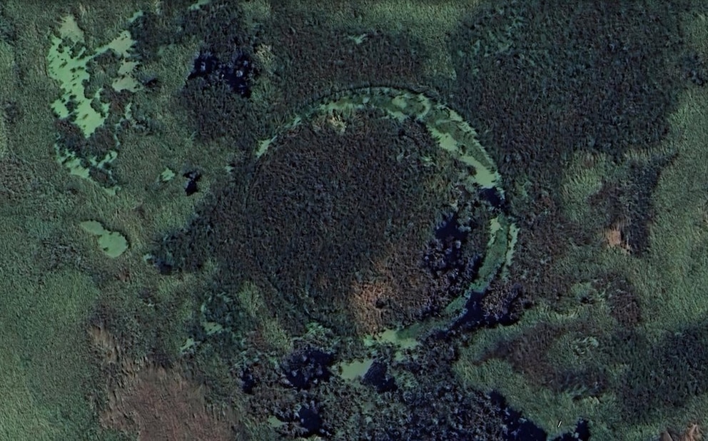 So sieht &bdquo;El Ojo&ldquo; auf Google Earth aus