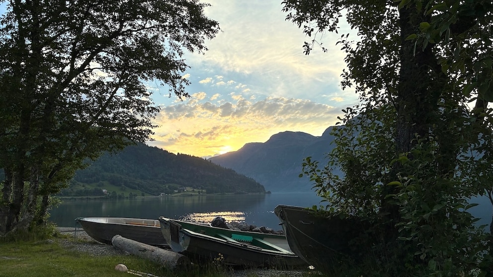 Boot am See in Norwegen