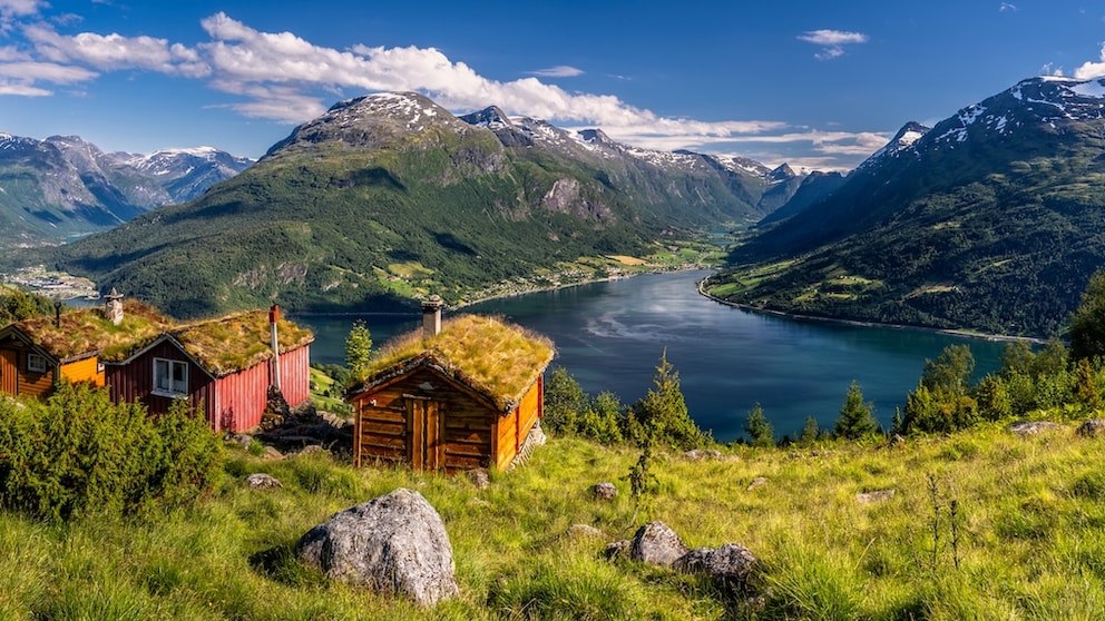 Traditionelle Berghütten in Norwegen