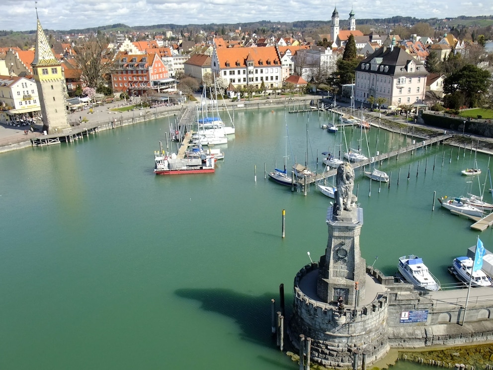 Die Hafeneinfahrt von Lindau