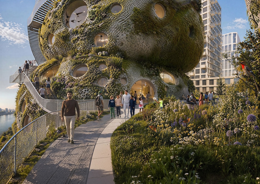 Die Felsent&uuml;rme von Rotterdam Rocks sollen gr&uuml;n und lebendig werden