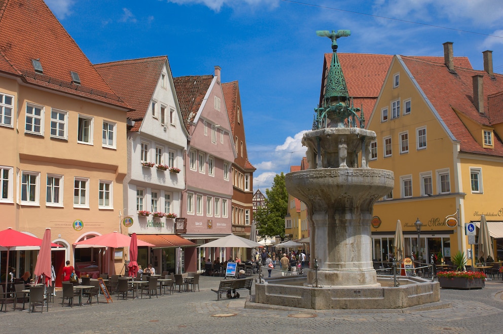 Die Altstadt von N&ouml;rdlingen l&auml;dt zum Verweilen ein