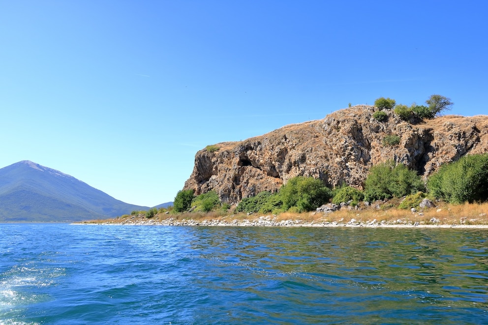 Prespasee Albanien Maligrad Insel