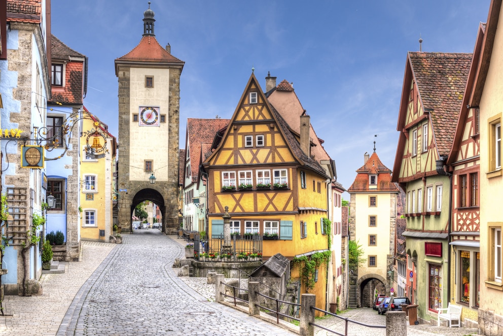 Am Pl&ouml;nlein kommt man in Rothenburg ob der Tauber nicht vorbei
