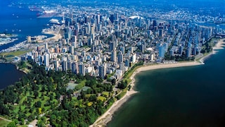 Der English Bay Beach in Kanadas Küstenmetropole Vancouver