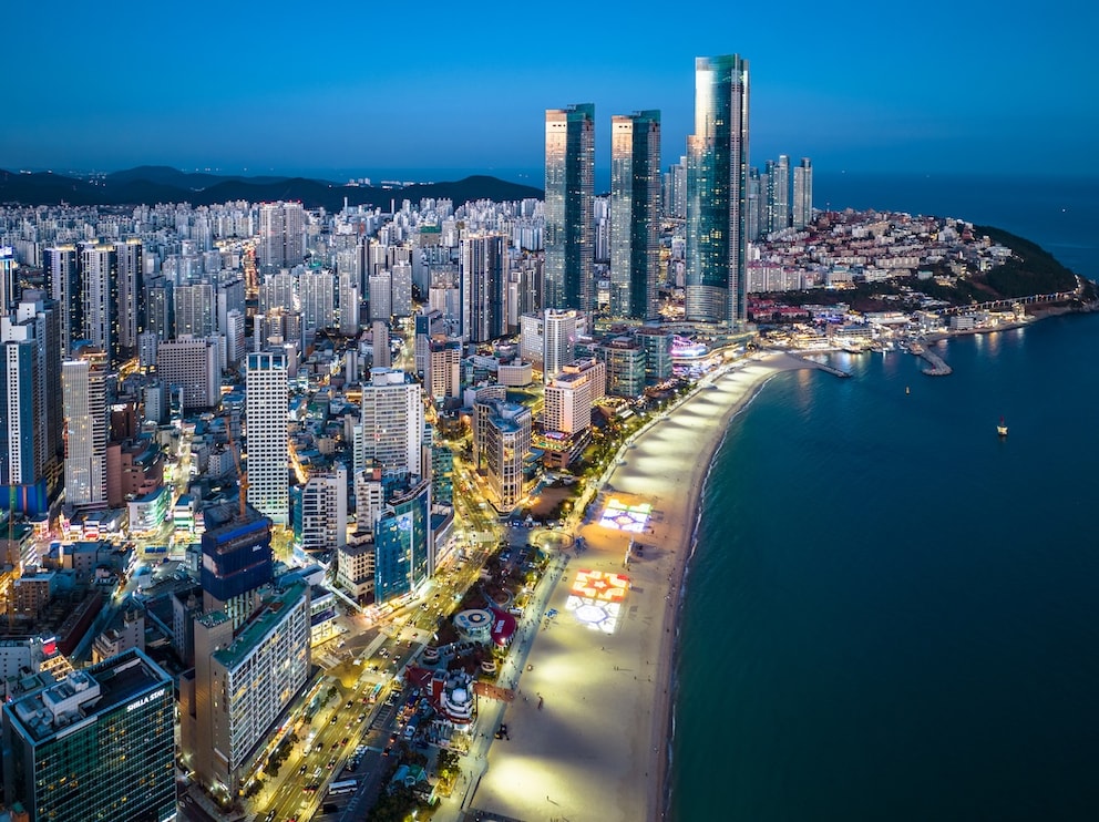Haeundae Beach in the South Korean city of Busan