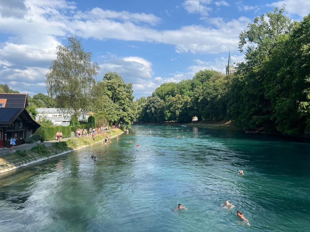 Aare swimming Bern