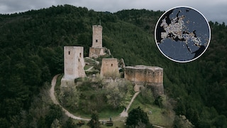 Castle Map Italien Castello di Popoli
