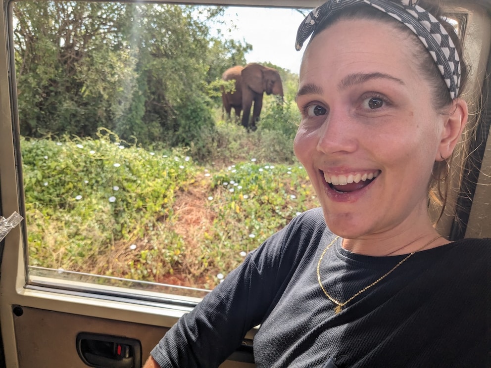 Nora Welsch during a safari