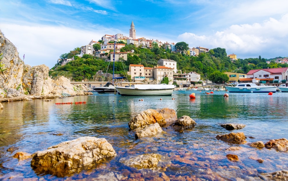 Insel Krk Kroatien Stadt Vrbnik