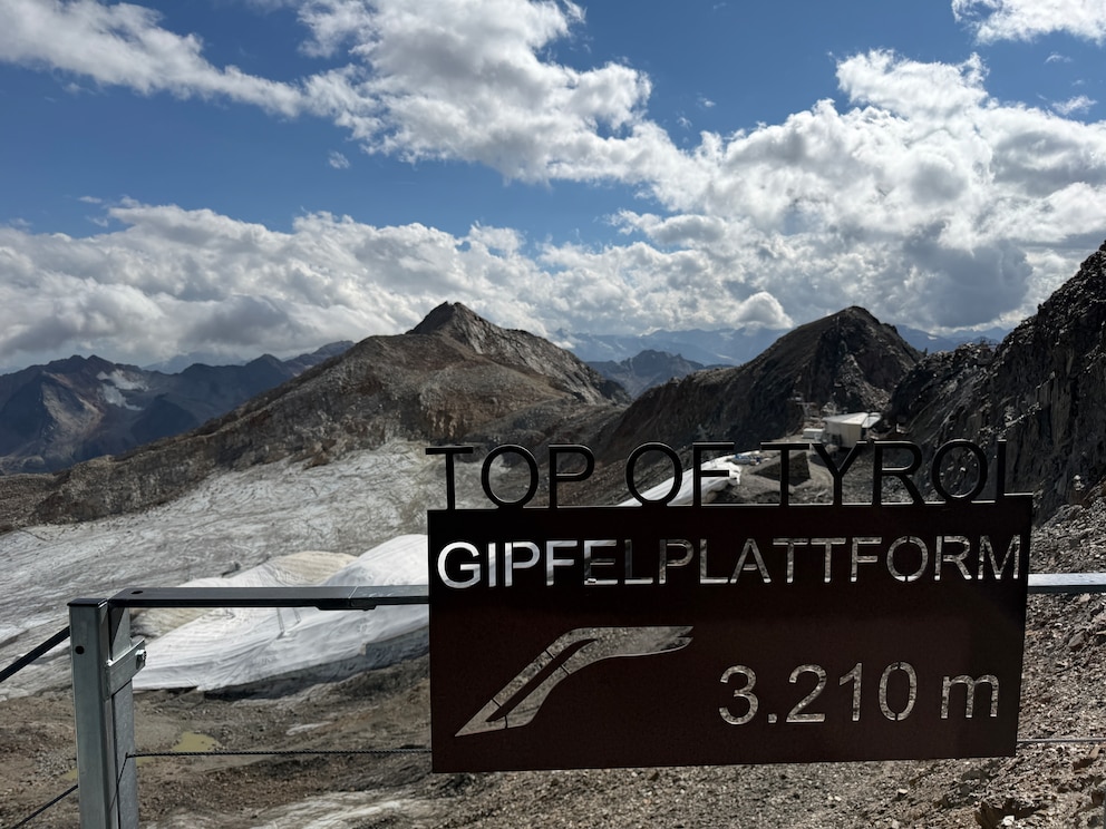 Aussichtsplattform Top of Tyrol liegt auf 3210 Metern