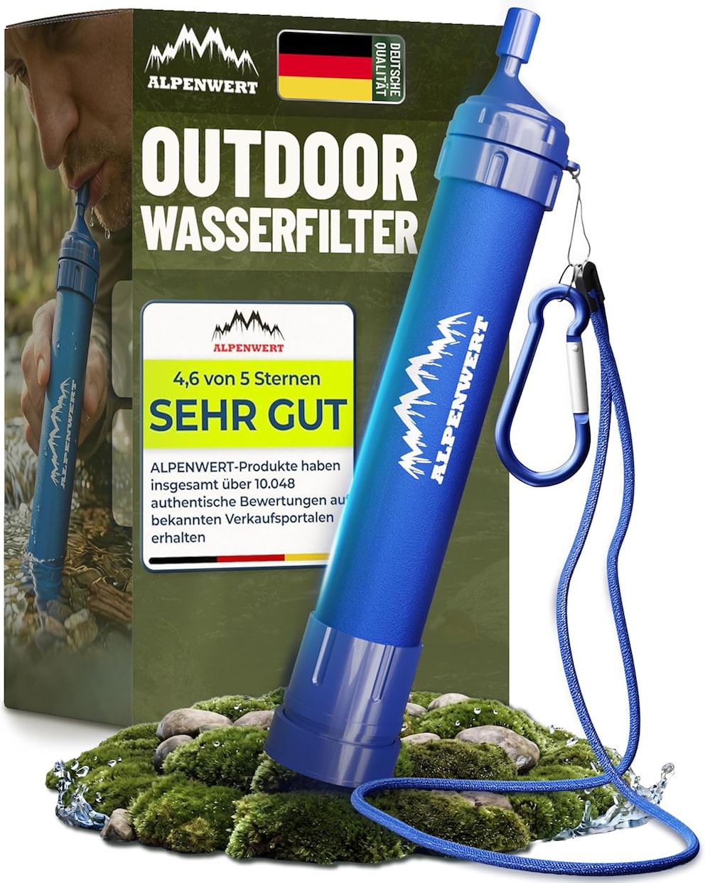 ALPENWERT Wasserfilter Outdoor