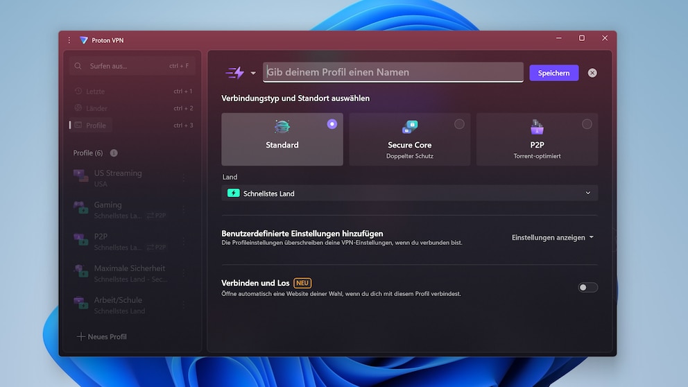 Funktions-Highlight: Mit individuellen Verbindungsprofilen wird die VPN-Nutzung im Alltag noch praktischer.