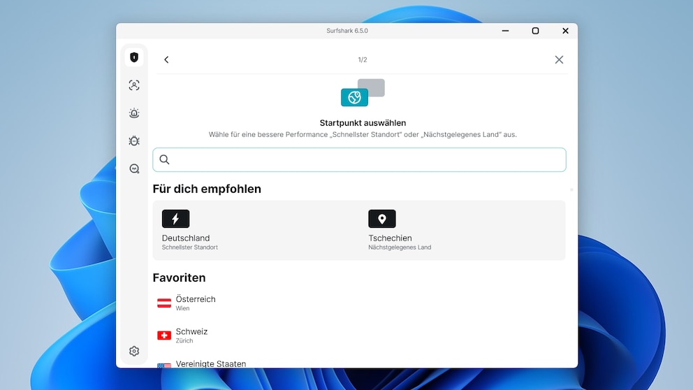 Mit Multi Hop sichern Sie Ihre Internetverbindung doppelt ab, indem die Route ins Netz über zwei VPN-Server läuft. Es lassen sich auch individuelle VPN-Routen erstellen.